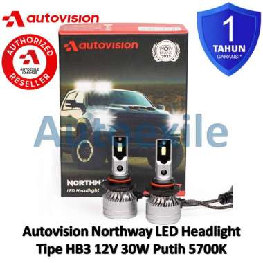 Autovision Northway LED HB3 9005 Putih White 5700K Lampu Depan Mobil