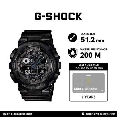 Casio G-Shock GA-100CF-1ADR Jam Tangan Pria - Hitam -