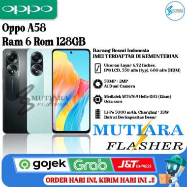 Oppo A58 Ram 6 Rom 128GB hijau