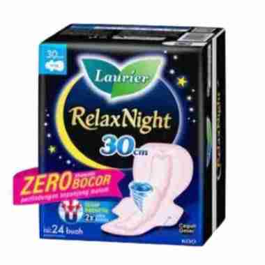 Promo Harga Laurier Relax Night 30cm 24 pcs - Blibli
