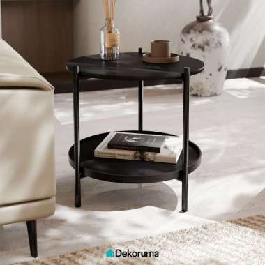 Dekoruma Tenzo FINLEY Meja Kecil Samping - Hitam / Side Table