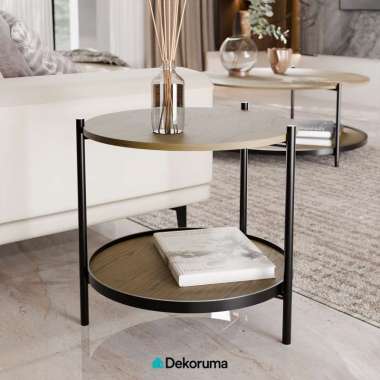 Dekoruma Tenzo FINLEY Meja Kecil Samping - Walnut / Side Table