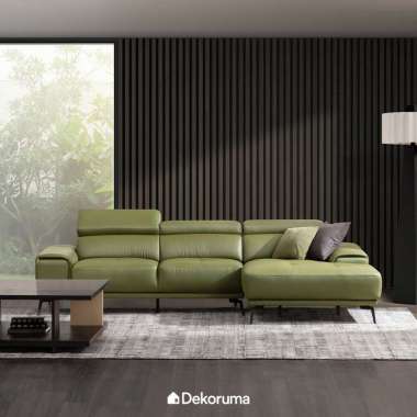 Dekoruma Tenzo LENNOX Sofa L Kiri - Hijau / Sofa Tamu L Minimalis