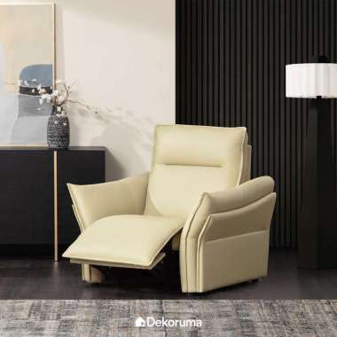 Dekoruma Tenzo LEWIS Sofa 1 Dudukan - Krem / Sofa Tamu 1 Seater