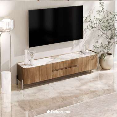 Dekoruma Tenzo POLLOCK Meja TV Kayu Minimalis / Lemari Rak TV