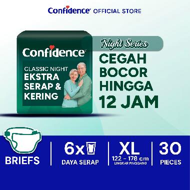 Surabaya - Confidence Popok Perekat Classic Night Ekstra Serap & Kering XL30 -