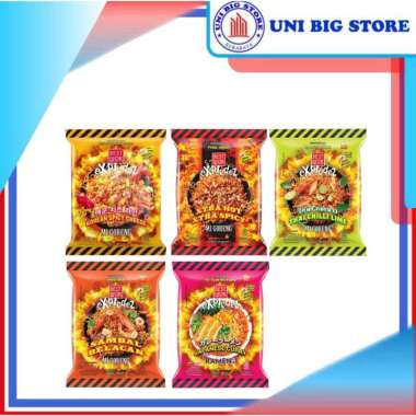 Best Wok Explodez Mie Goreng Extra Hot | Korean Spicy Cheese | Belacan | Thai Lime | Curry 73 gr Kor
