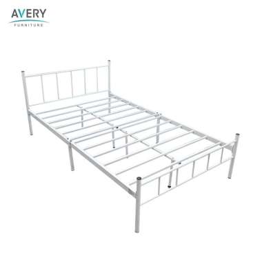 Avery - Ranjang Besi FABELIO WHITE - Rangka Tempat Tidur Besi 160 cm