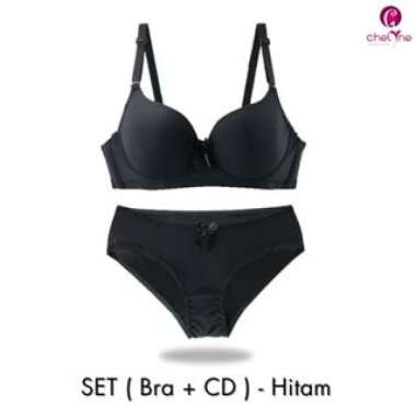 Chelyne BH ( Bra + CD ) Spandex Lycra V1689 Premium Push-Up Bra Stelan Polos SET Underwear 34/38 SET