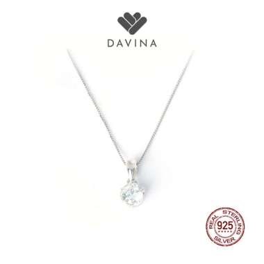 DAVINA Ladies Divya Necklace Sterling Silver 925 - Kalung Wanita Perak S925 Mata Satu