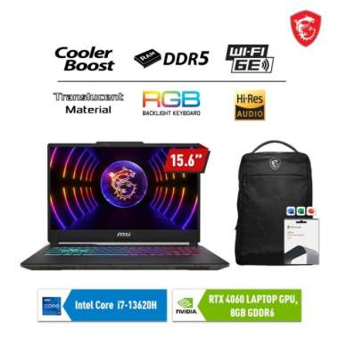 MSI Cyborg 15 A13VFK 843 Laptop Gaming [i7 13620H/16GB/512GB SSD/RTX4060 8GB/15.6"FHD/Win 11 Home + 