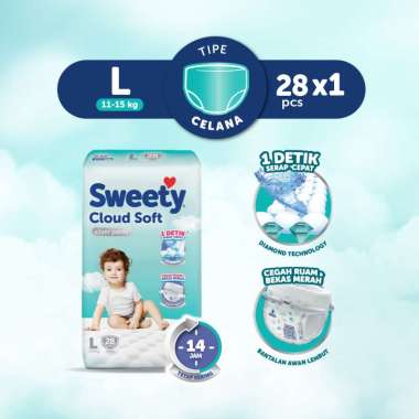 Promo Harga Sweety Silver Pants L28 28 pcs - Blibli