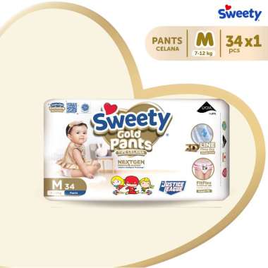 Promo Harga Sweety Gold Pants M34 34 pcs - Blibli