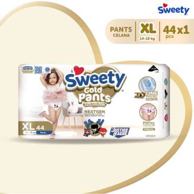 Promo Harga Sweety Gold Pants XL44 44 pcs - Blibli