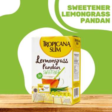 Promo Harga TROPICANA SLIM Sweetener Lemongrass Pandan per 50 pcs 2 gr - Blibli