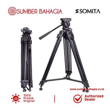 Sumber Bahagia - Somita ST-650 Semi Pro Video Tripod - Hitam Hitam