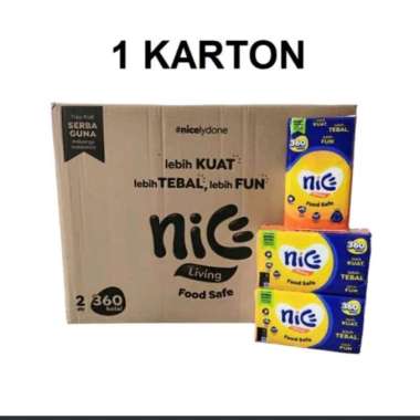 TISU NICE 180 SHEET [1 DUS / 1 KARTON / 60 PCS] Putih