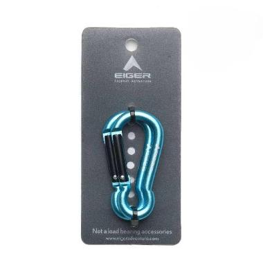 EIGER 6 MM PEAR SHAPE CARABINER 2 PC KEYCHAIN No Colour