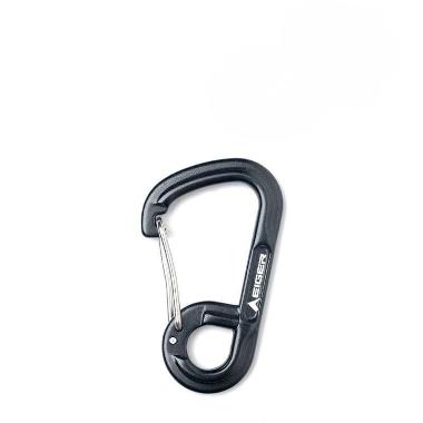 EIGER OLIVANT CARABINER KEYCHAIN BLACK Black