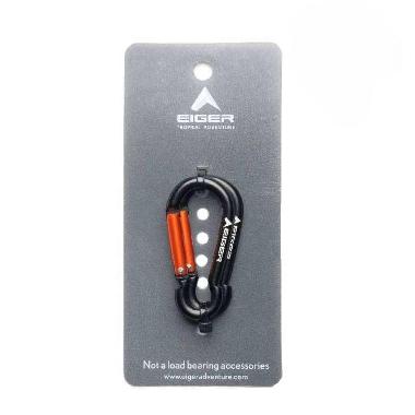EIGER 5 MM PEAR SHAPE CARABINER 2 PC KEYCHAIN No Colour