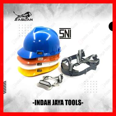ASLAN Helm Proyek SNI Model Kancing Topi Safety Helmet Kepala Putih