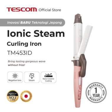 Tescom Ionic Steam Curling Iron/Pengeriting Rambut Dengan Uap TM453ID