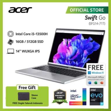 Acer Swift Go 14 SFG14-71T-51MG NX.KF5SN.001 - i5-13500H/16/512/Silver