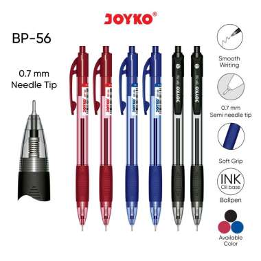 JOYKO Ball Pen Pulpen Pena BP-56 0.7 mm Black