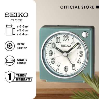 Jam Weker Beker Seiko QHE197L Detik Senyap Original