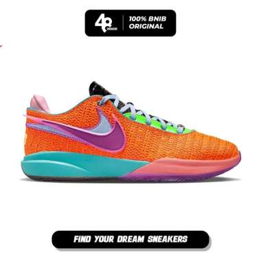 Sepatu Pria NIKE Leborn XX 20 TOTAL ORANGE (DJ5422-800) Original - 43