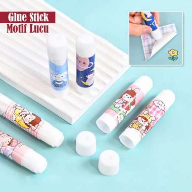 OEM SK-A88 Lem Glue Stick Karakter Lucu Lem Stik Batang Putar Perlengkapan Sekolah Kantor / Lem Kert