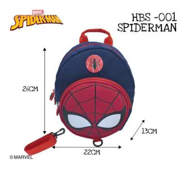 Goto Unito X Disney Marvel Tas Sekolah Backpack Ransel Bag Anak TK SD HBS-001 SPIDERMAN
