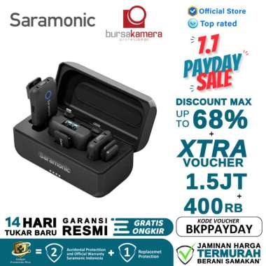 Saramonic Blink 500 B2+ Plus 4-in-1 Wireless Microphone 500 B2 + RESMI