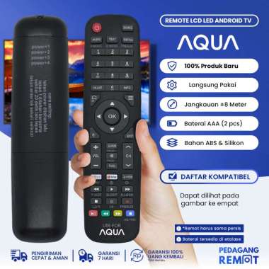 Remot Remot TV Aqua Sanyo / Haier LCD LED Android Smart TV Universal