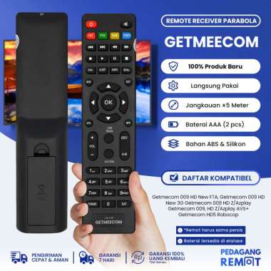 Remot Remote Receiver Parabola Getmecom 009 HD New FTA / New 3G / Z/Az