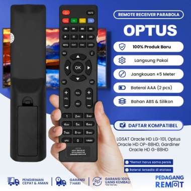 Remot Remote Receiver Parabola Optus Oracle HD OP-88HD