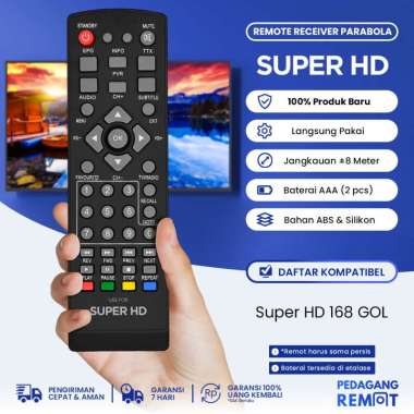 Remot Remote STB Super HD HD 168 GOL DVB T2 (Gardiner Optus Lgsat)