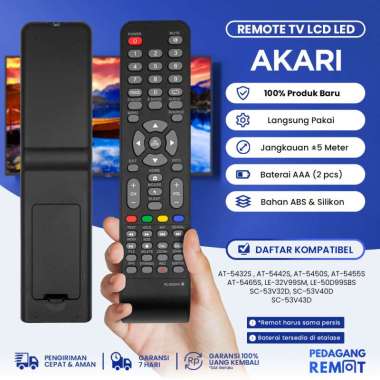 Remot Remote TV Akari LCD LED Smart Connect