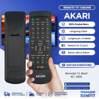 Remot Remote TV Akari Tabung RC-1900