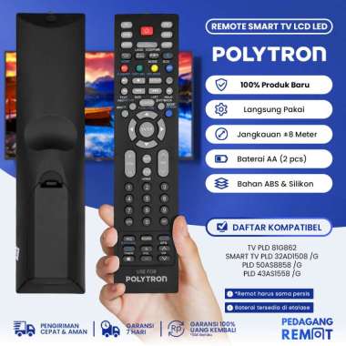Remot Remote TV Polytron LCD LED Android Smart TV 81G862 PLD 32AD1508