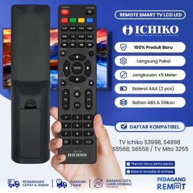 Remot Remote TV Mito / Ichiko LCD LED Android Smart TV (S3998 S4998)