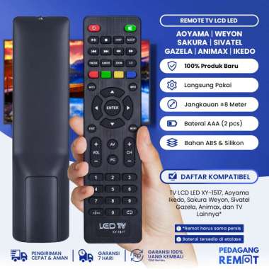Remot Remote TV Weyon Sakura Sivatel Gazela Animax LCD LED XY-1517