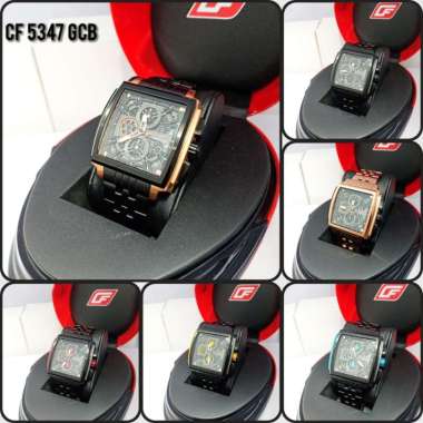 Jam Tangan Pria Chronoforce 5347 Free Strap CF5347 Original Garansi Resmi hitam kuning