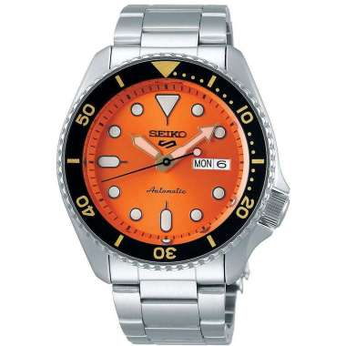 Original 100%!! SEIKO 5 Sport SRPD59K1 Jam Tangan Pria Automatic dial orange SRPD59 Garansi Resmi