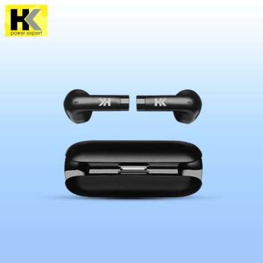 HK BT60 True Wireless Bluetooth Earphone Headphone Headset TWS Hitam