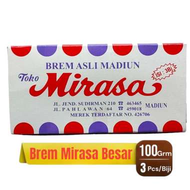 Brem Madiun Brem MIRASA isi 3 lempeng atau 3batang Brem ASLI MADIUN MIRASA Brem Madiun Cap Mirasa Di
