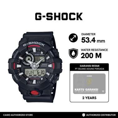Casio G-Shock Jam Tangan Pria GA-700-1ADR Black Black