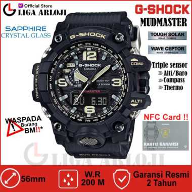 Casio G-Shock MUDMASTER Triple Sensor Jam Tangan Pria GWG-1000-1ADR GSHOCK GWG1000 GWG-1000-1 Black