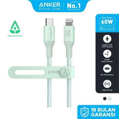 Anker 542 Powerline USB-C To Lightning Cable (3ft) - A80B5 Green