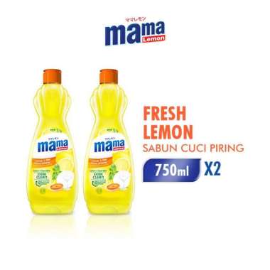 Promo Harga Mama Lemon Cairan Pencuci Piring Lemon & Daun Mint 750 ml - Blibli